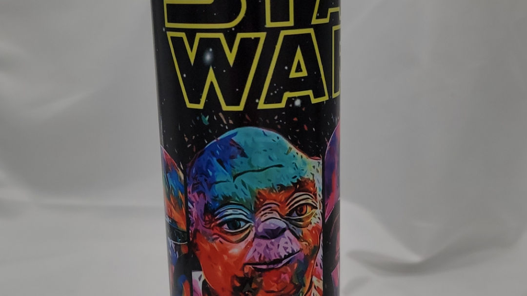 Star wars 20oz tumbler. Glow in the dark optional image 0