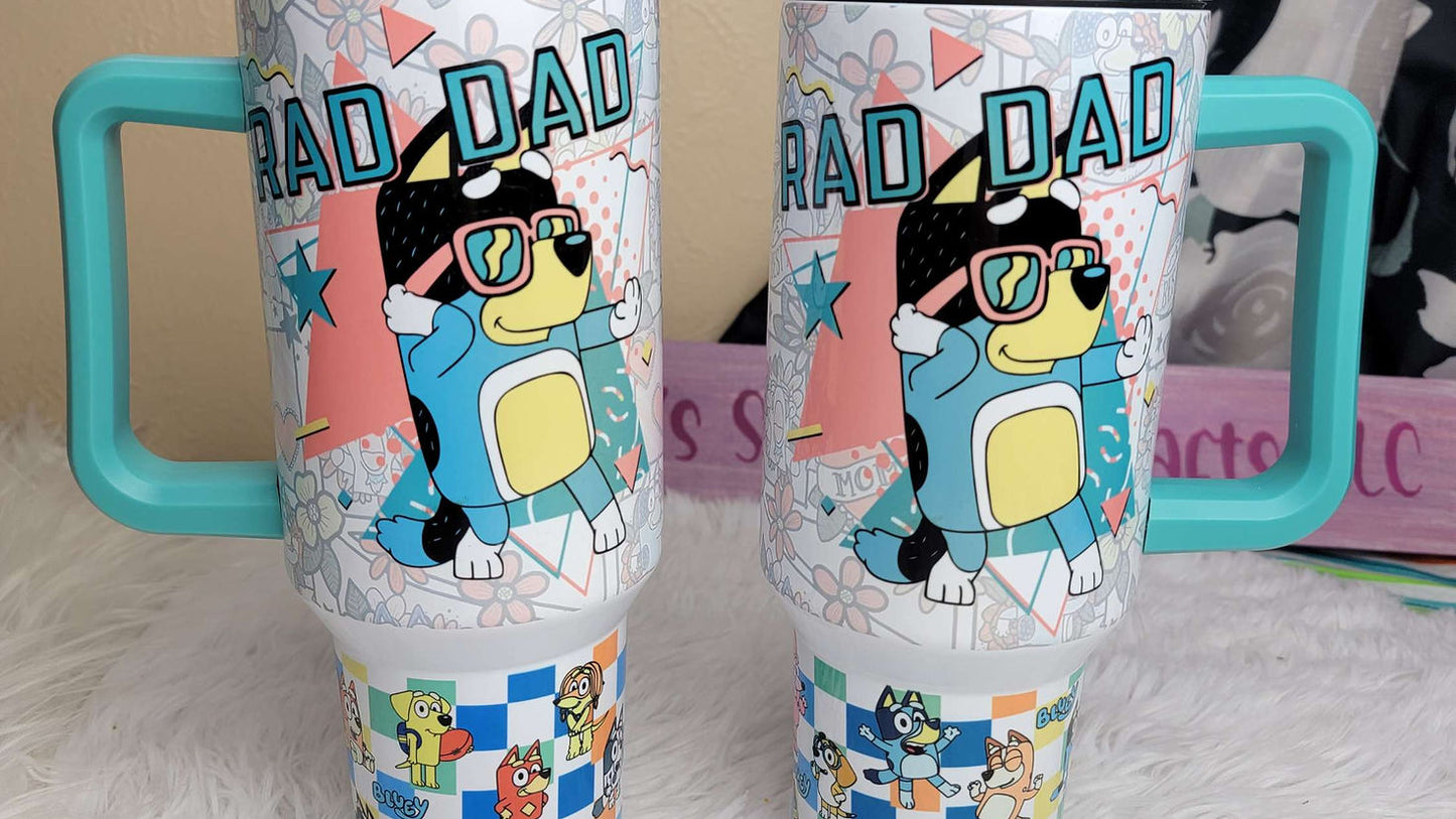 Rad Dad 40oz tumbler image 1
