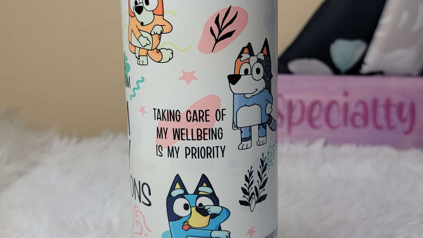 Bluey mom affirmations, 20 Oz  tumbler. image 3