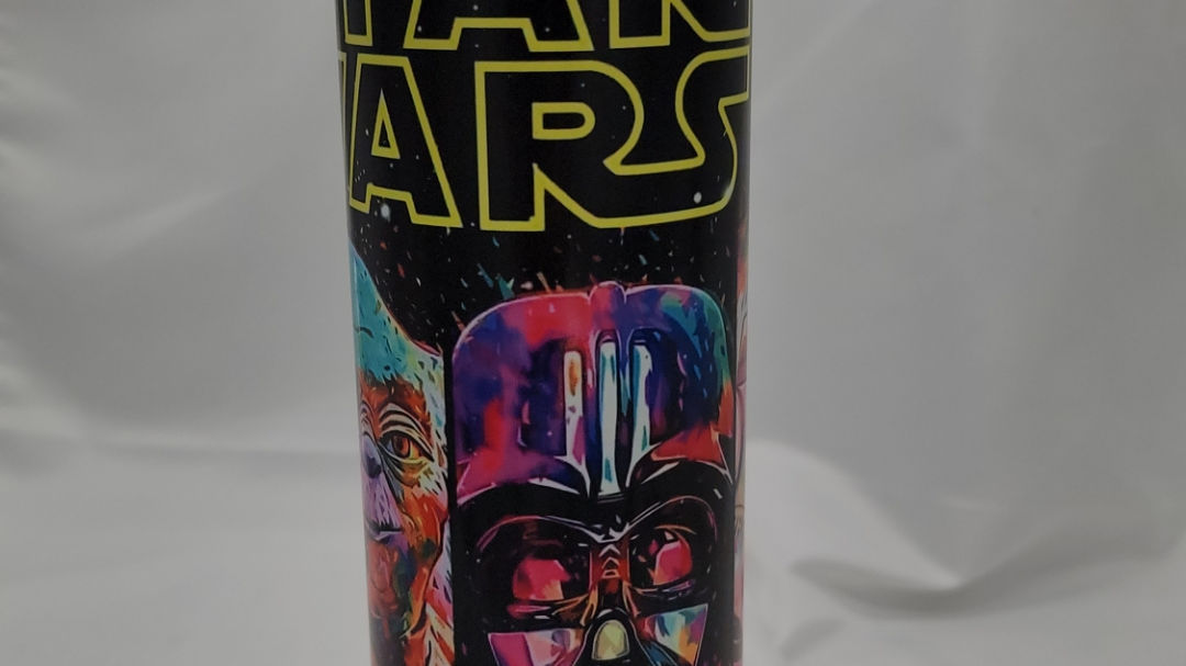 Star wars 20oz tumbler. Glow in the dark optional image 1