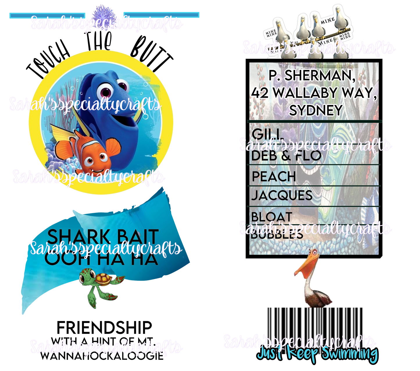 Finding Nemo Tumbler Design