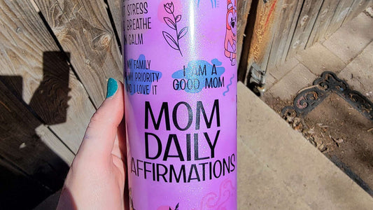 Bluey mom affirmations, 20 Oz  tumbler. image 0