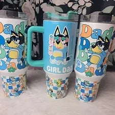 40OZ Girl Dad | front and back girl dad