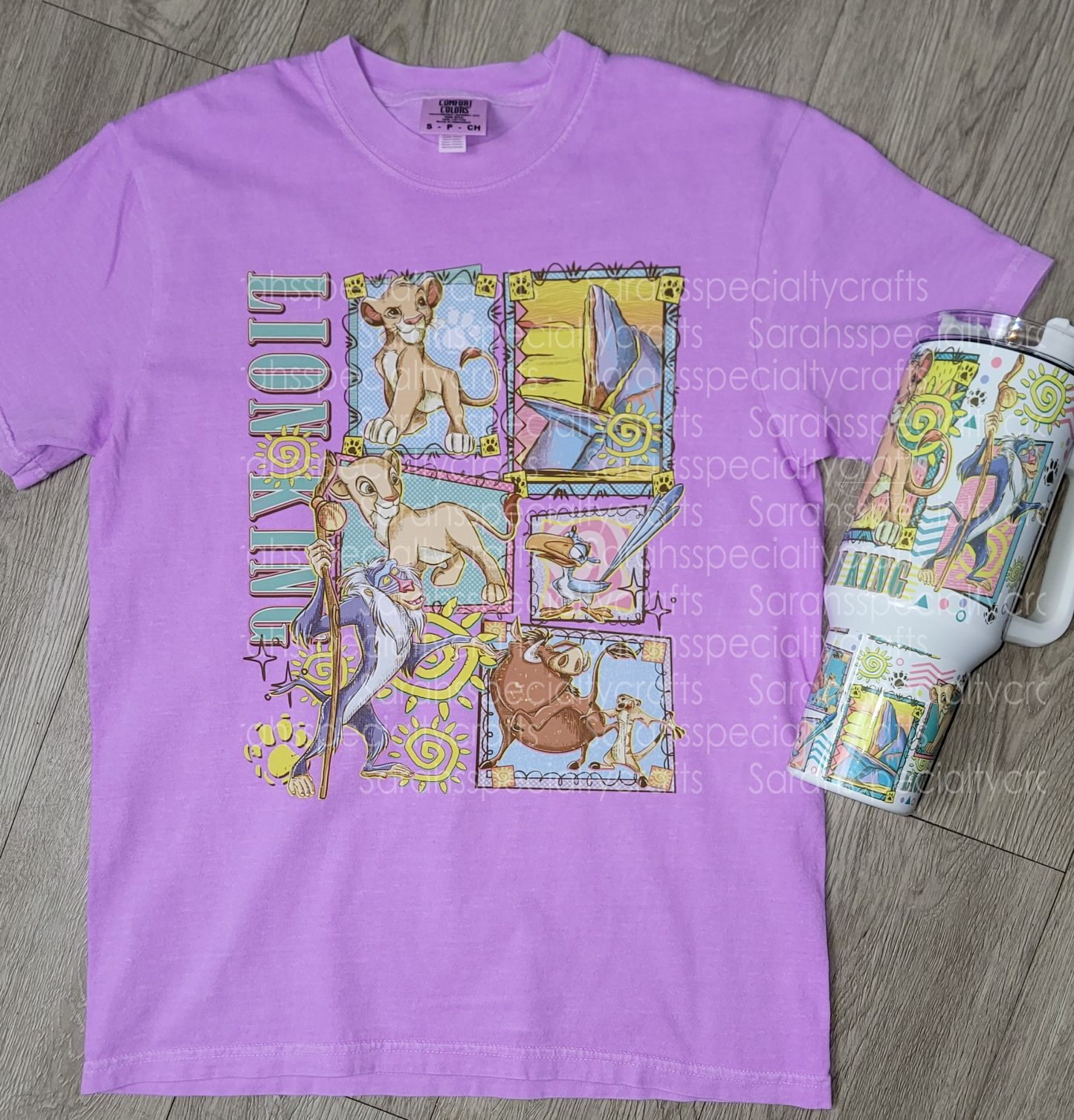 Lion King Set. Tee and 40oz tumbler.