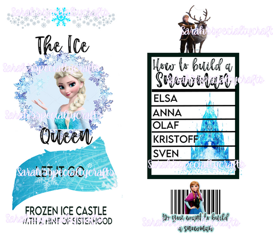 Frozen Elsa Digtial Tumbler Design
