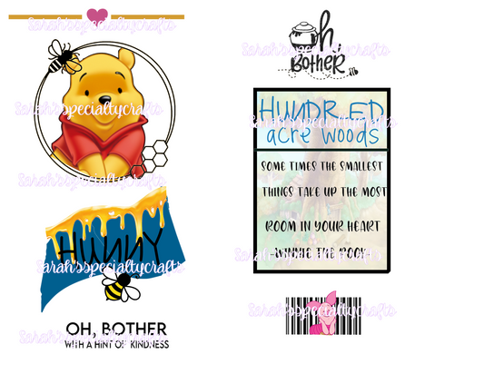 Winnie The Pooh Digtial Tumbler Design