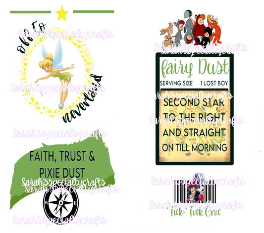 TinkerBell Peter Pan Tumbler Design