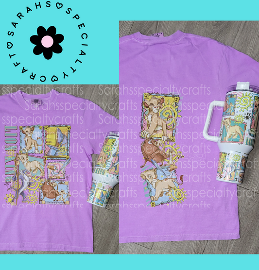 Lion King Set. Tee and 40oz tumbler.