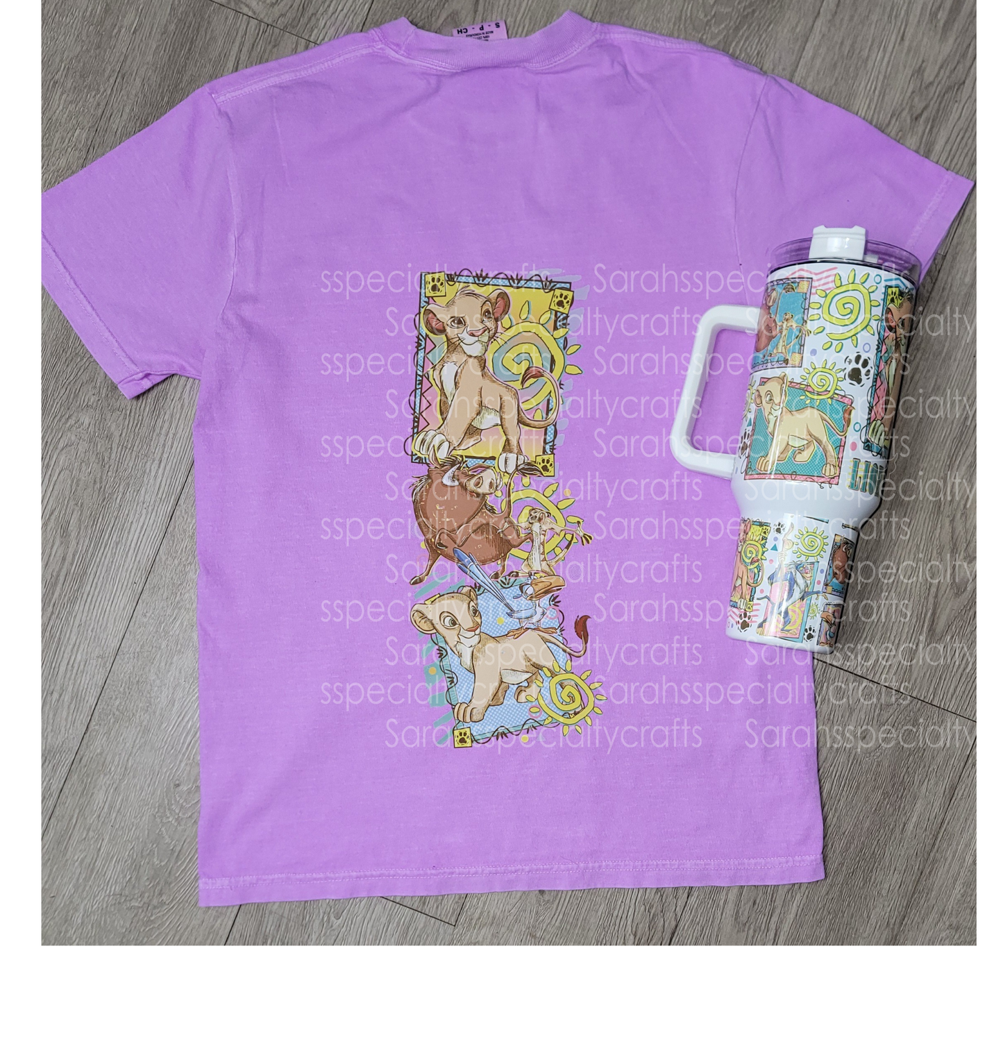 Lion King Set. Tee and 40oz tumbler.